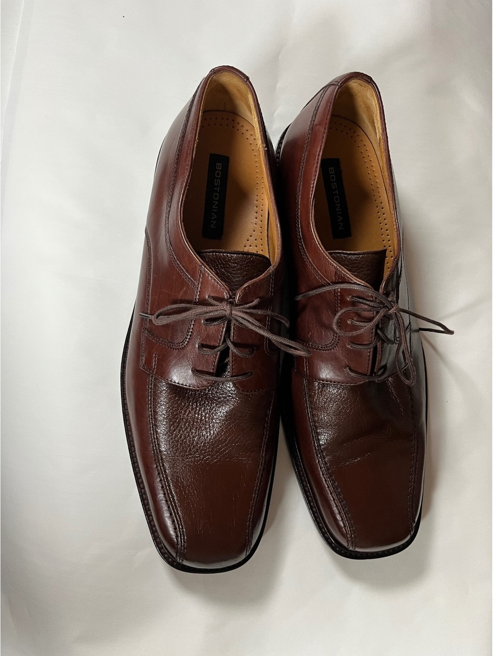 Bostonian brown leather lace up dress shoes size 13 Oxford’s